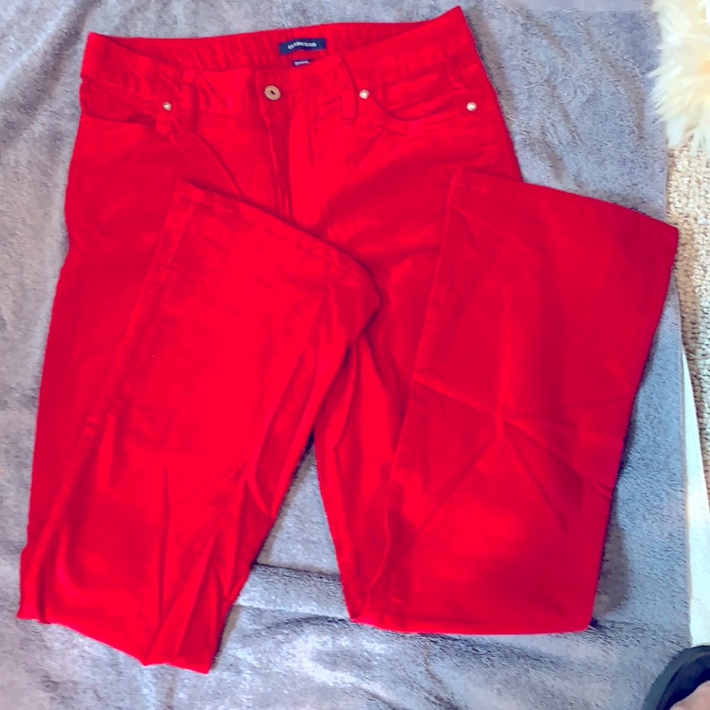 Lands End boot cut red cords (8T)